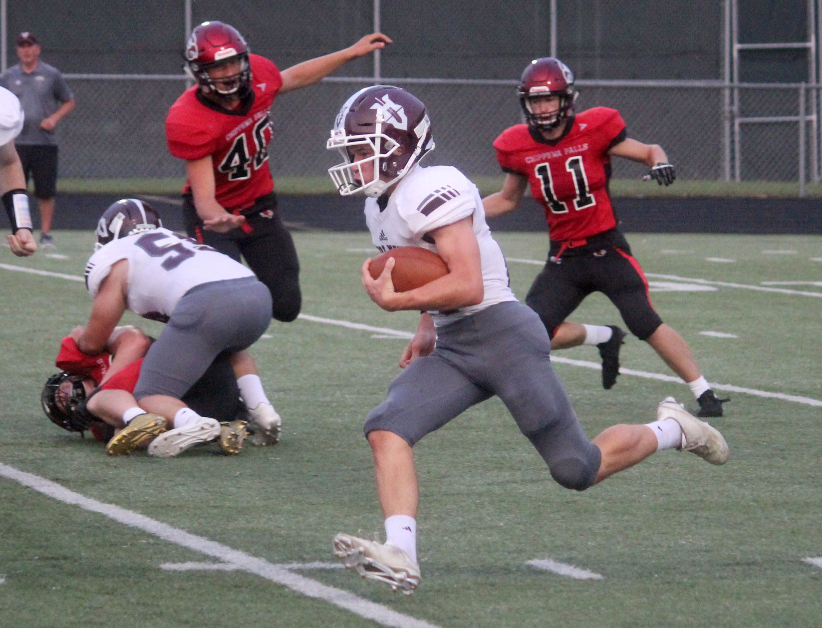 Holmen at Chi-Hi football 8-17-18